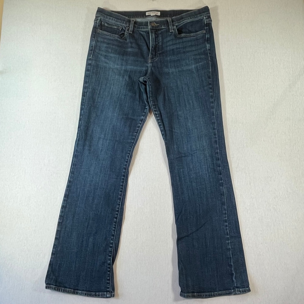 Lucky Brand Jeans Women 14/32R Sweet Mid Rise Boot Dark Wash Blue